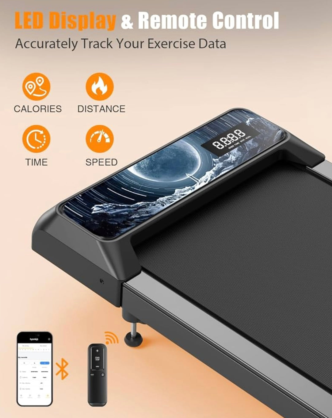 Caminadora eléctrica plegable