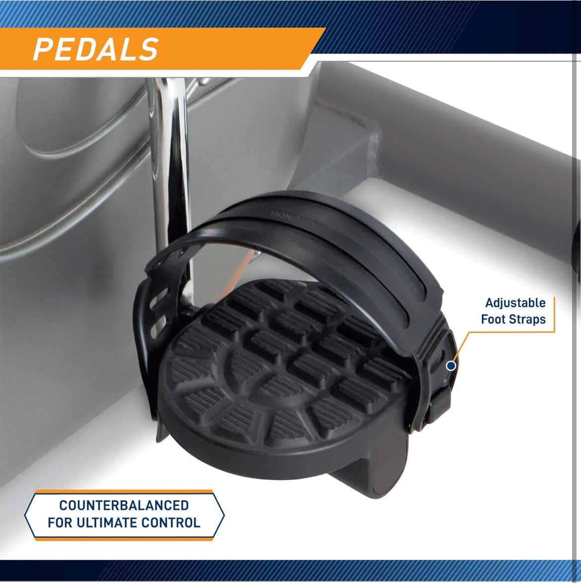 Bicicleta con resistencia magnética ajustable.
