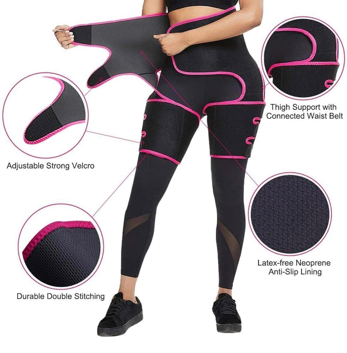 Faja cintura alta y muslos 3 en 1.