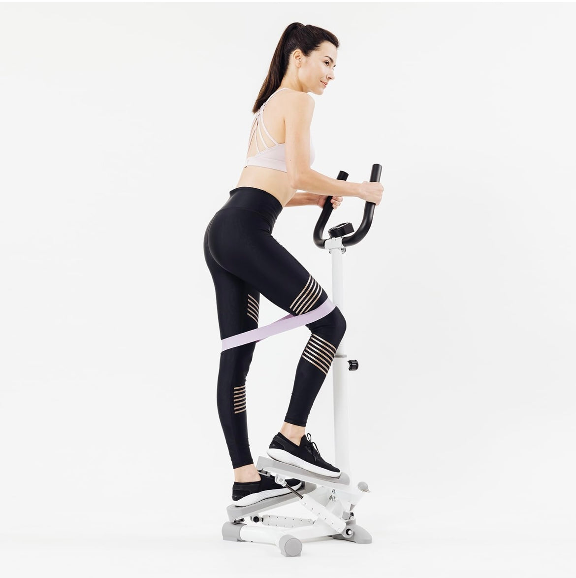 stepper, escalón giratorio con manillar.