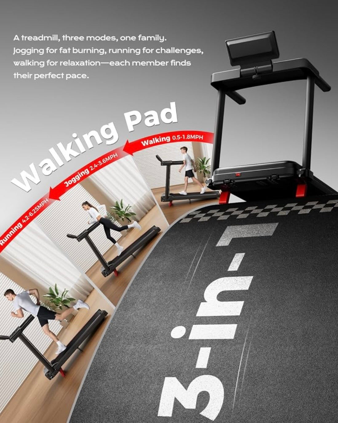 Caminadora con inclinación 3.0hp