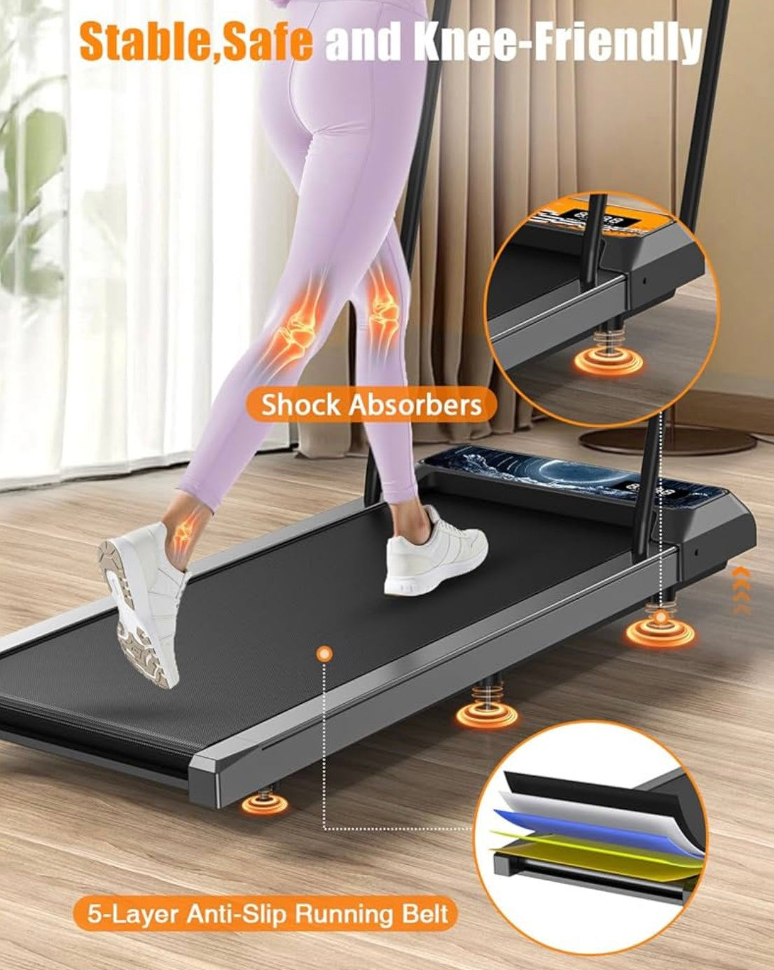 Caminadora eléctrica plegable