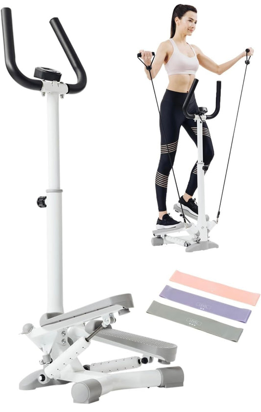 stepper, escalón giratorio con manillar.