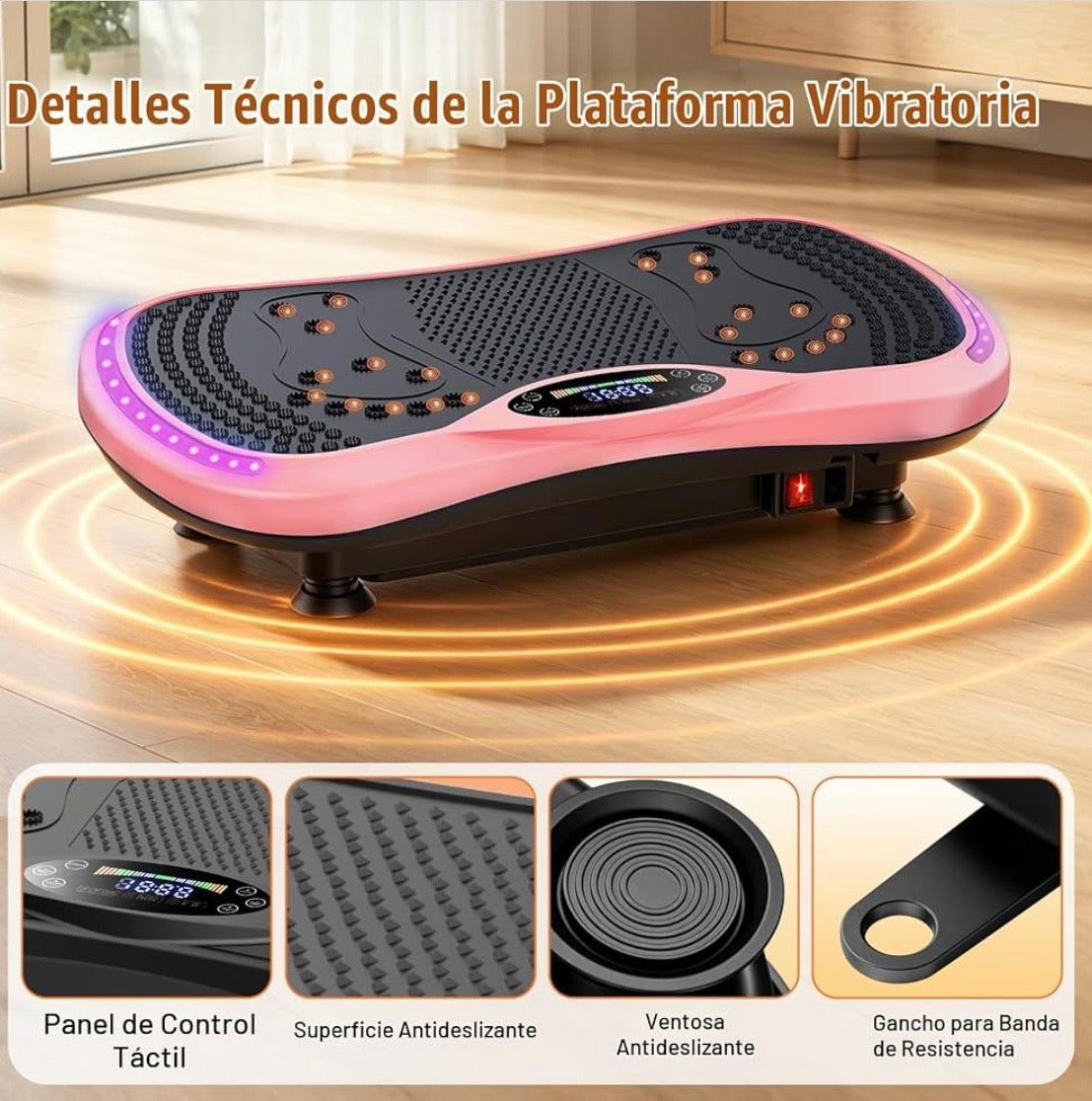 Plataforma vibratoria- 200 velocidades ajustables.