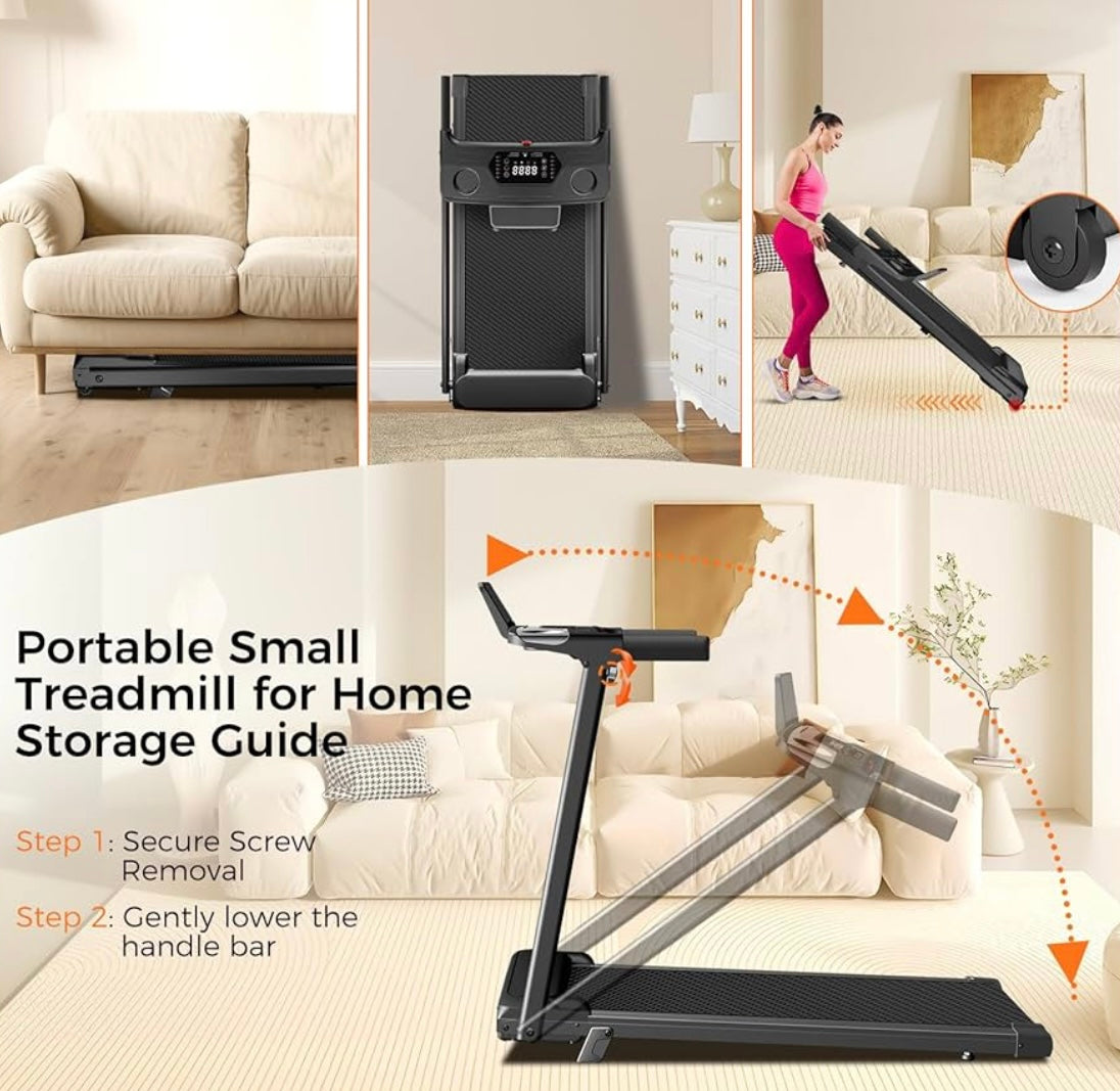 Trotadora compacta con inclinación