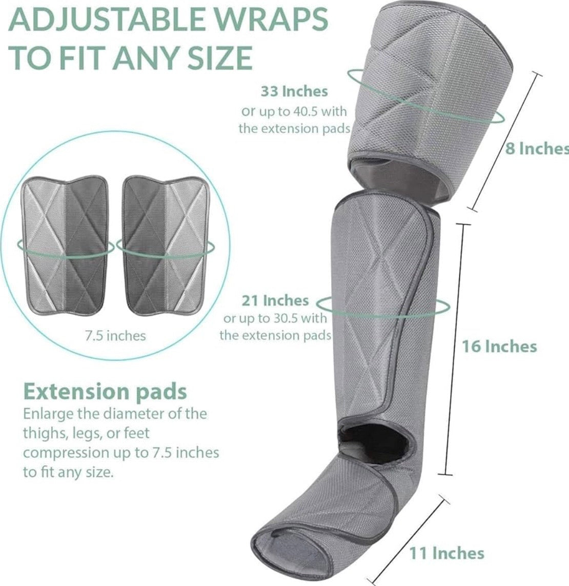 Masajeador de piernas para circulación