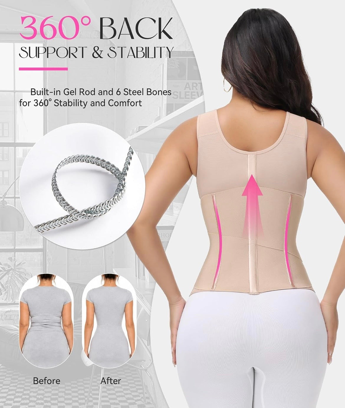 Entrenador de cintura con control de abdomen