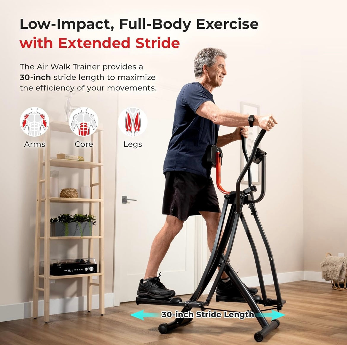 Elíptica Air Walk de Entrenamiento Cruzado